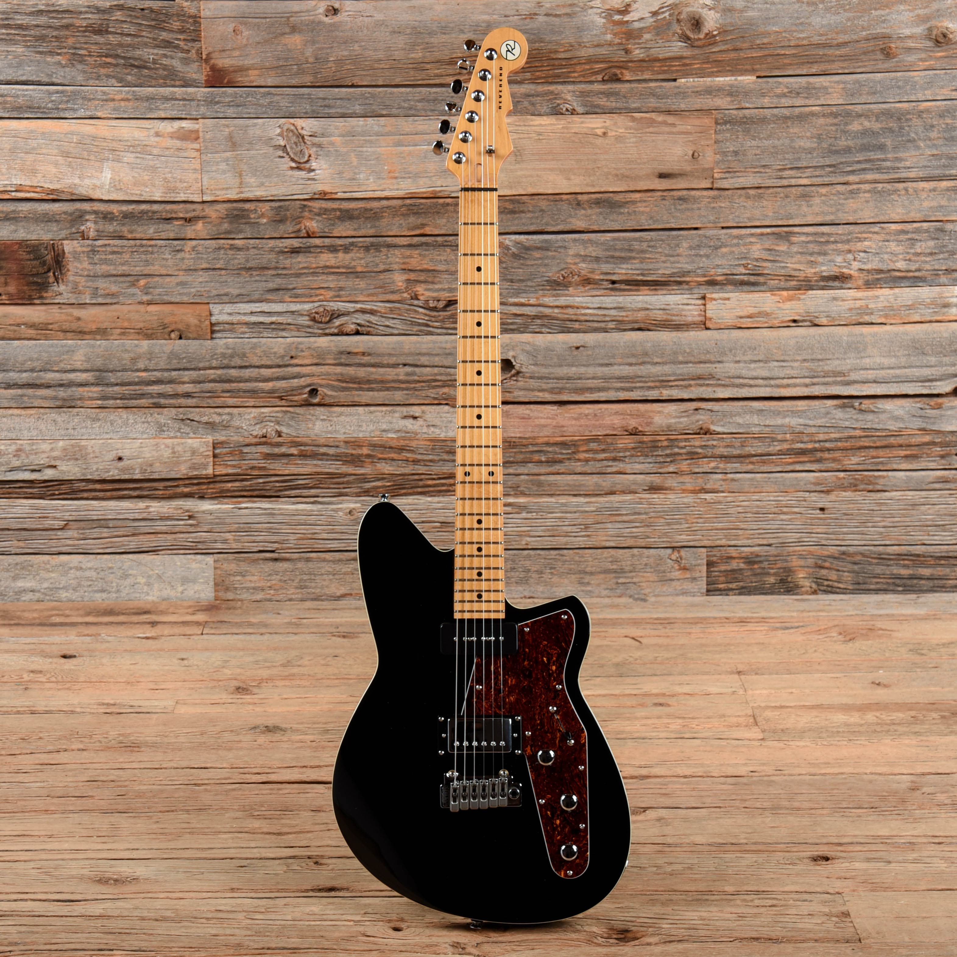 Reverend Double Agent W Black Electric Guitars / Solid Body