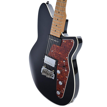Reverend Double Agent W Midnight Black Electric Guitars / Solid Body