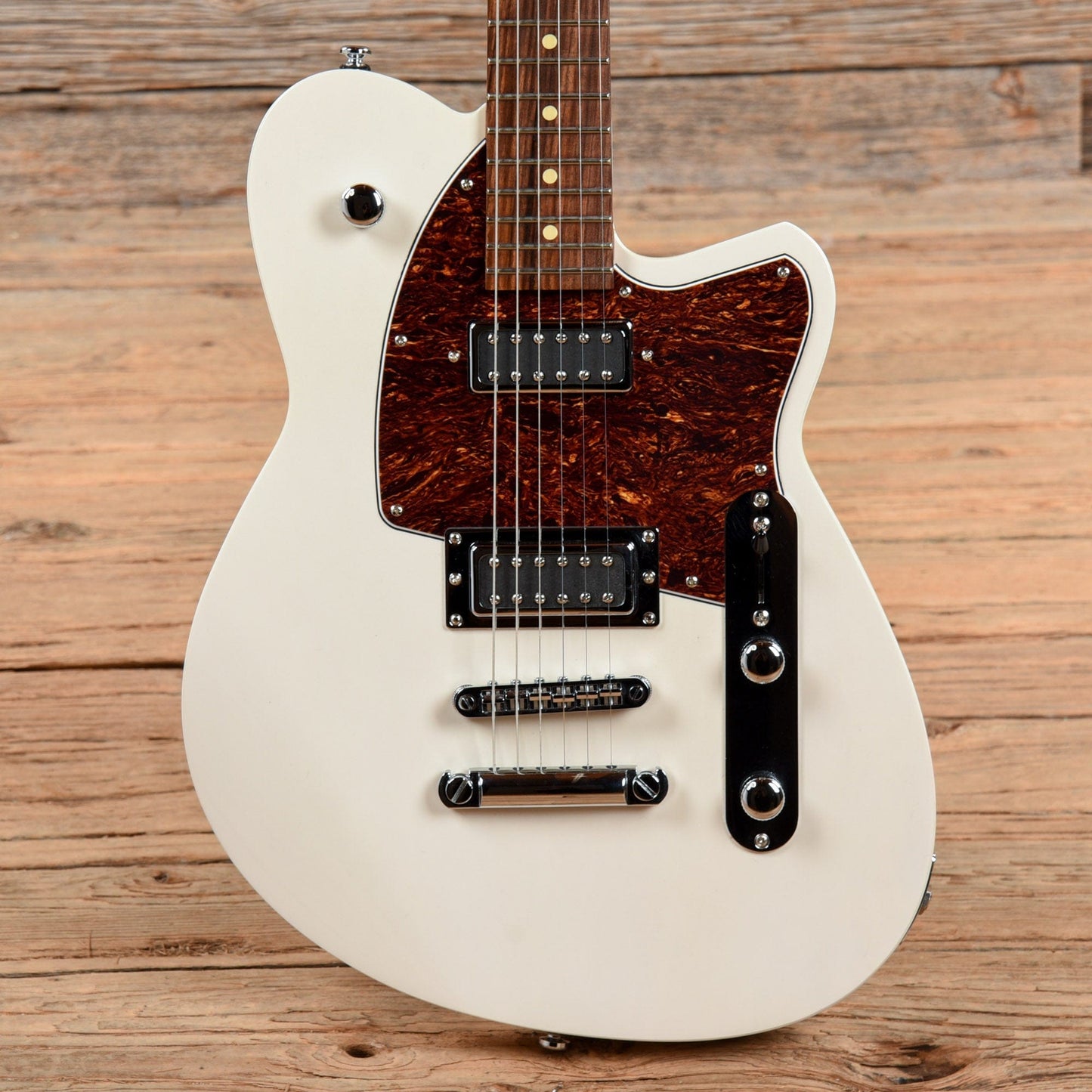 Reverend Flatroc Trans White Electric Guitars / Solid Body