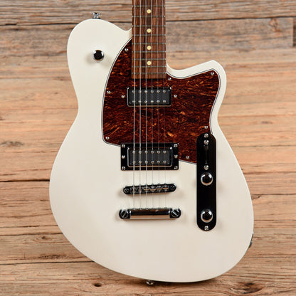 Reverend Flatroc Trans White Electric Guitars / Solid Body