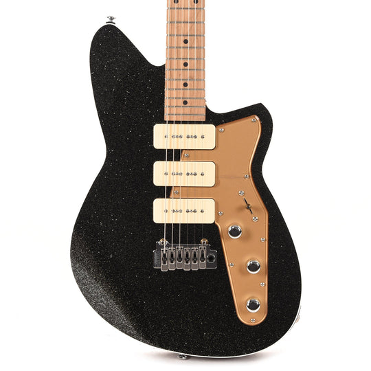 Reverend Jetstream 390 Black Sparkle Electric Guitars / Solid Body