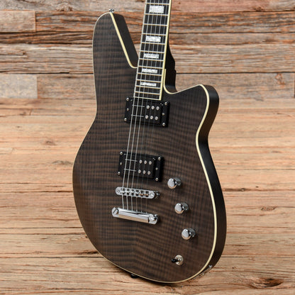Reverend Kingbolt RA FM Trans Black Electric Guitars / Solid Body