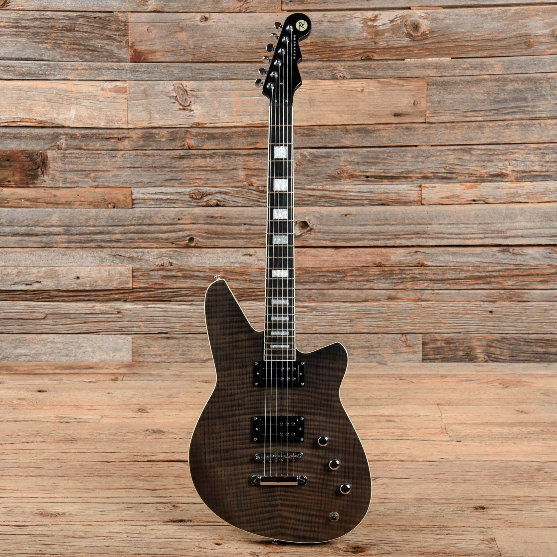 Reverend Kingbolt RA FM Trans Black Electric Guitars / Solid Body