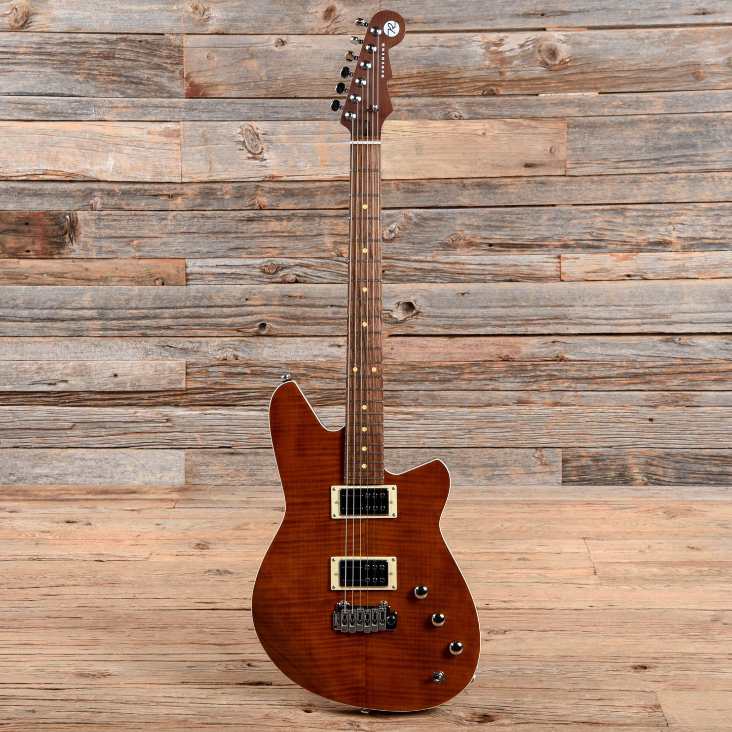 Reverend Kingbolt RA FM with Roasted Maple Neck Transparent Violin Brown 2019 Electric Guitars / Solid Body
