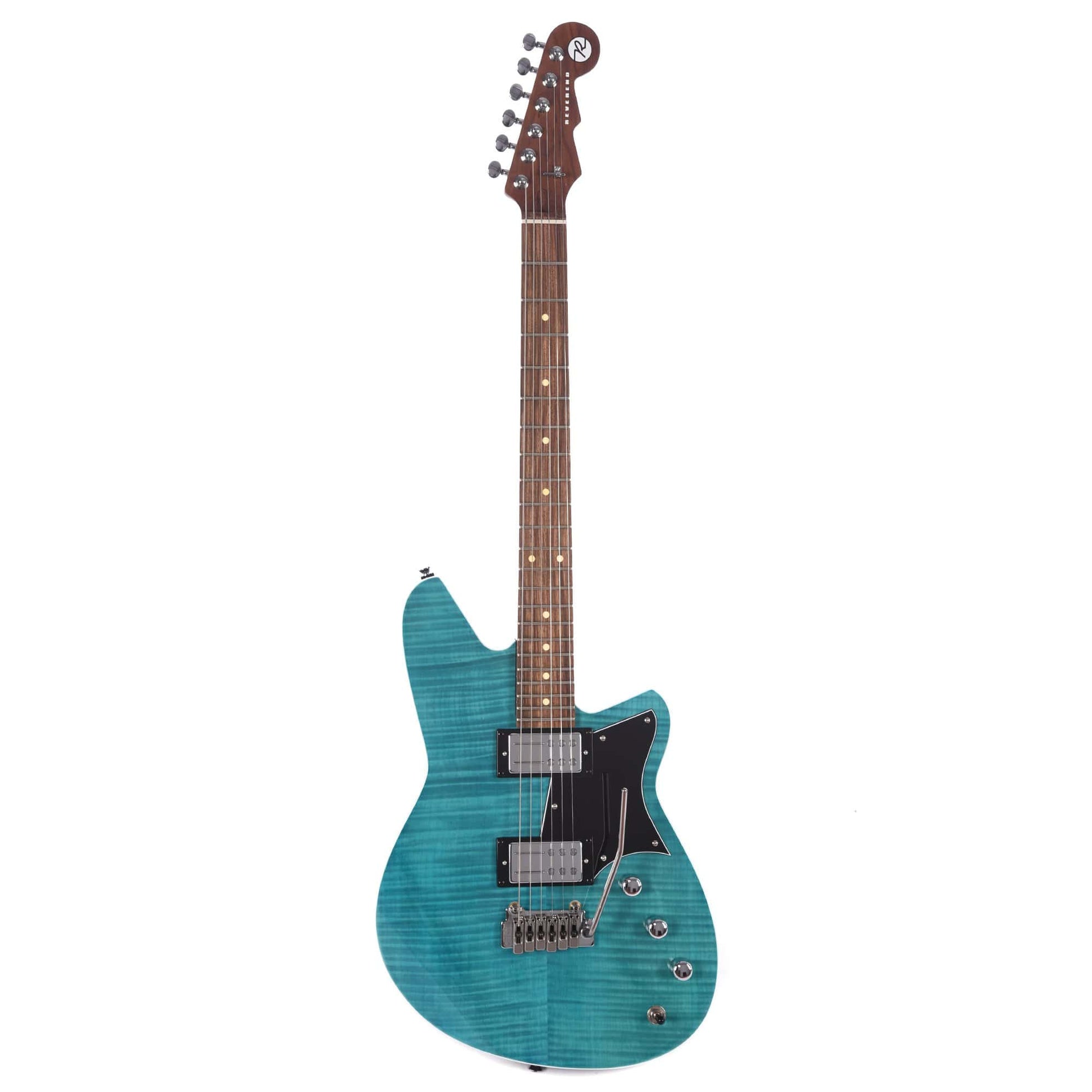 Reverend Kingbolt RA Turquoise Flame Maple Electric Guitars / Solid Body