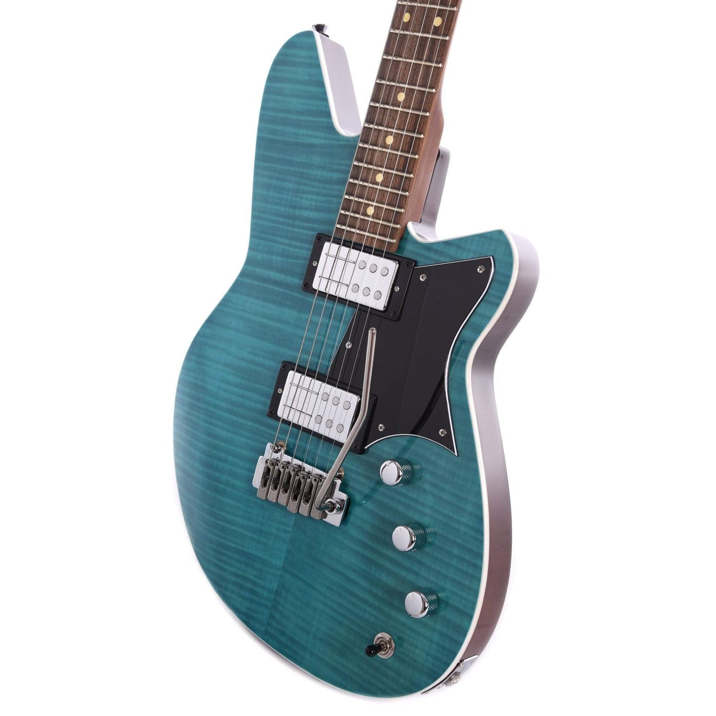 Reverend Kingbolt RA Turquoise Flame Maple Electric Guitars / Solid Body