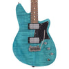 Reverend Kingbolt RA Turquoise Flame Maple Electric Guitars / Solid Body