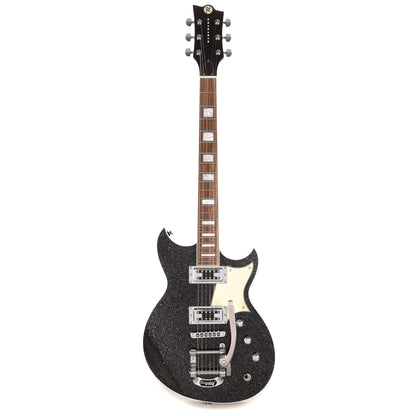 Reverend Limited Edition Sensei RT Bigsby Black Super Sparkle Electric Guitars / Solid Body