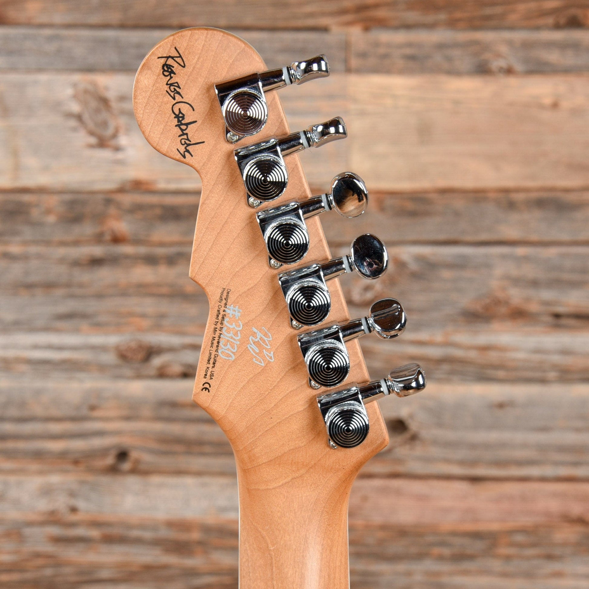 Reverend Reeves Gabrels Signature Black Electric Guitars / Solid Body