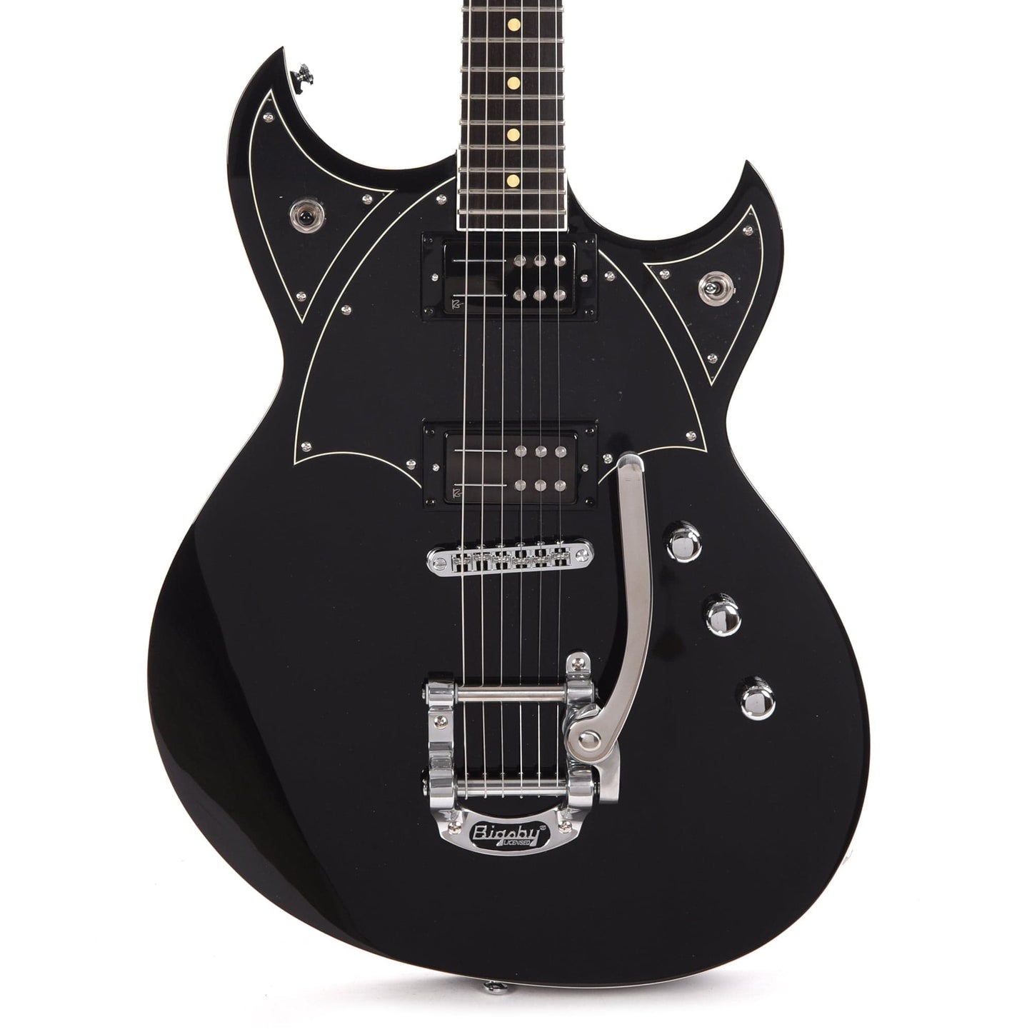 Reverend Reeves Gabrels Spacehawk Metallic Black Electric Guitars / Solid Body