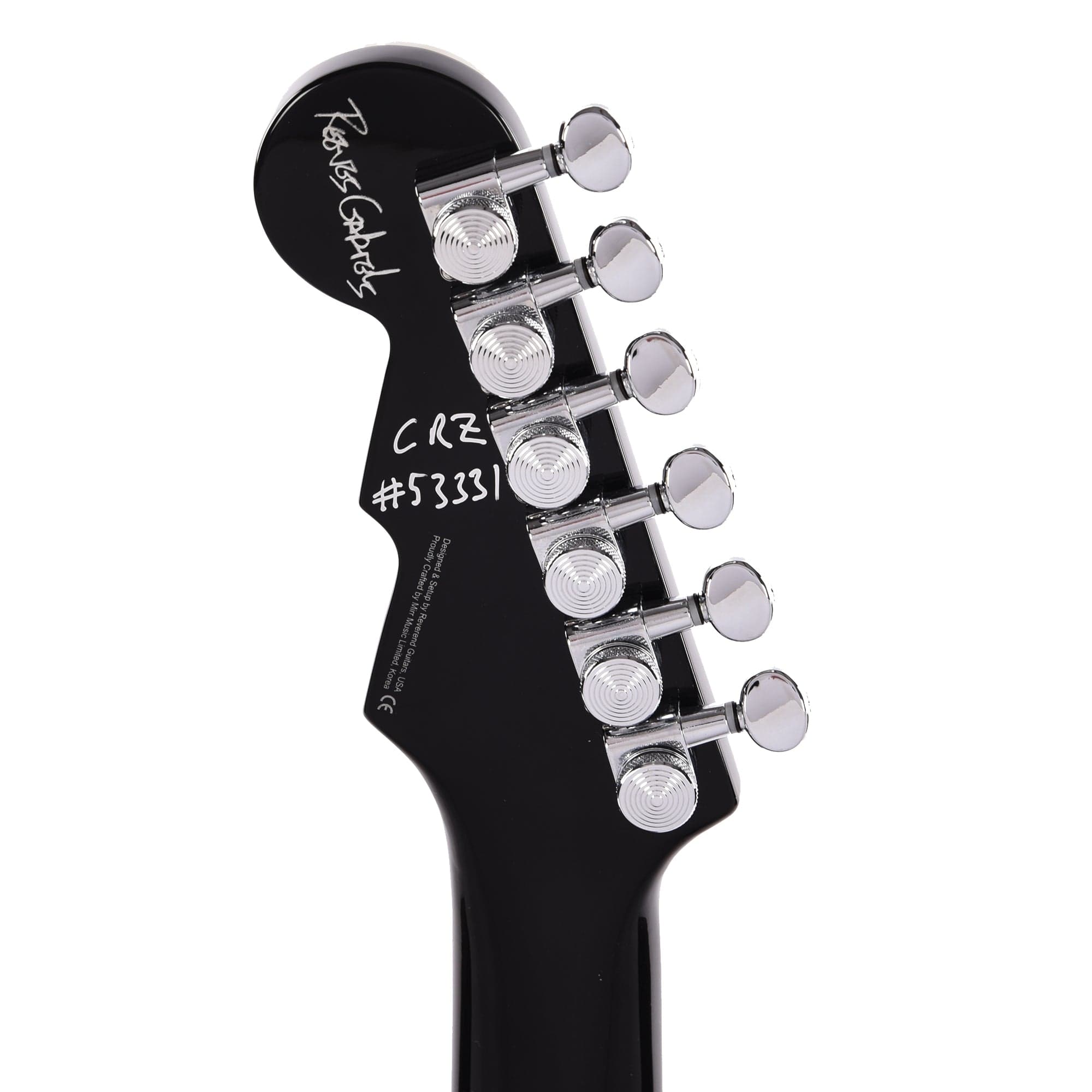 Reverend Reeves Gabrels Spacehawk Metallic Black Electric Guitars / Solid Body