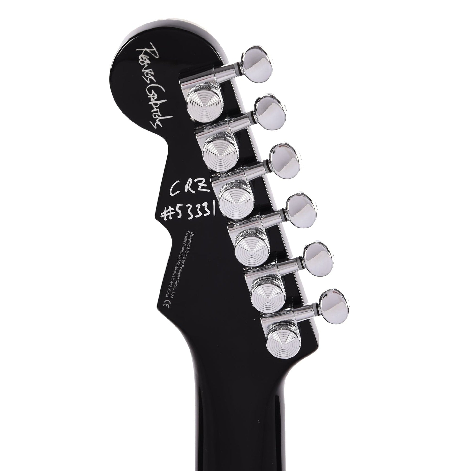 Reverend Reeves Gabrels Spacehawk Metallic Black Electric Guitars / Solid Body