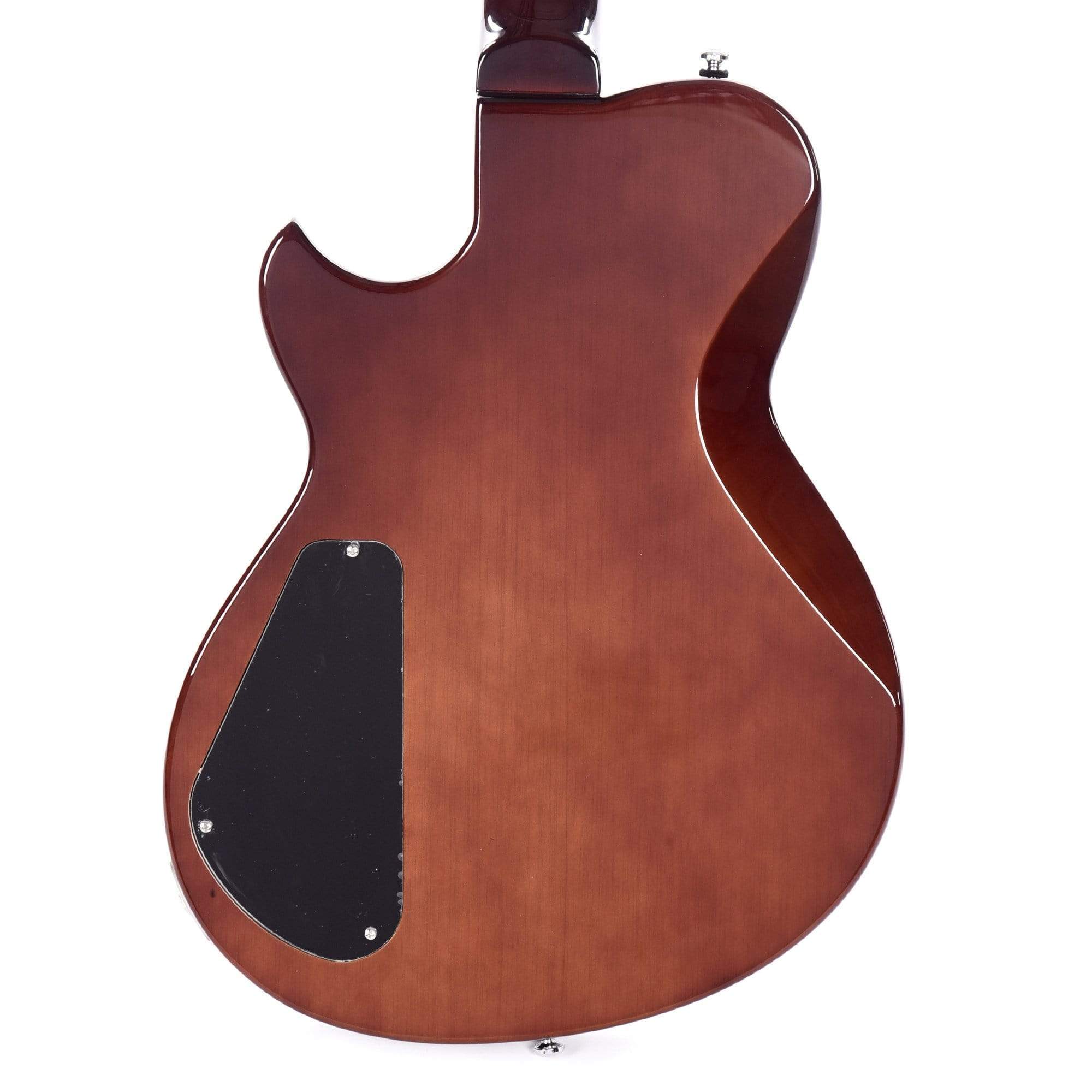 Reverend Roundhouse Trans Black Flame Maple Electric Guitars / Solid Body