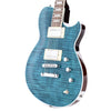 Reverend Roundhouse Turquoise Flame Maple Electric Guitars / Solid Body