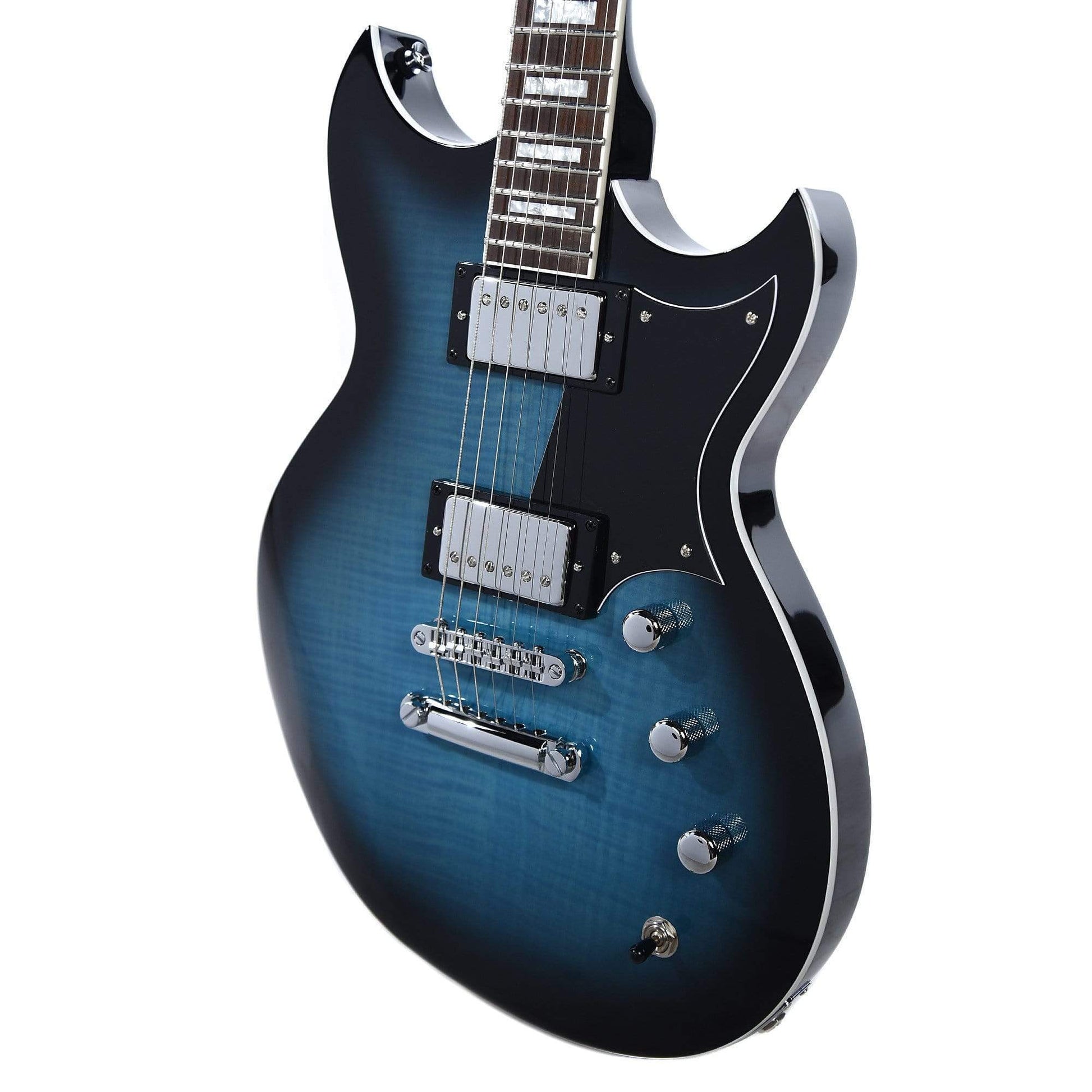 Reverend Sensei HB Sky Blue Burst Flame Maple Electric Guitars / Solid Body