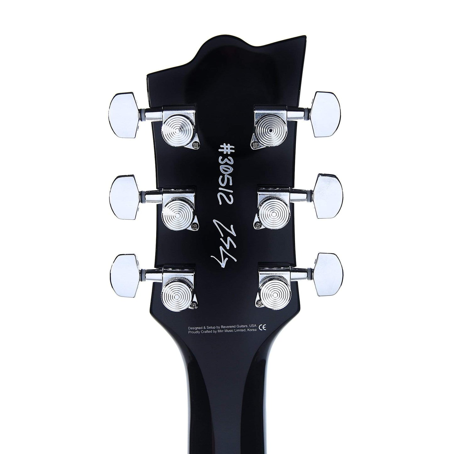 Reverend Sensei Jr Midnight Black Electric Guitars / Solid Body