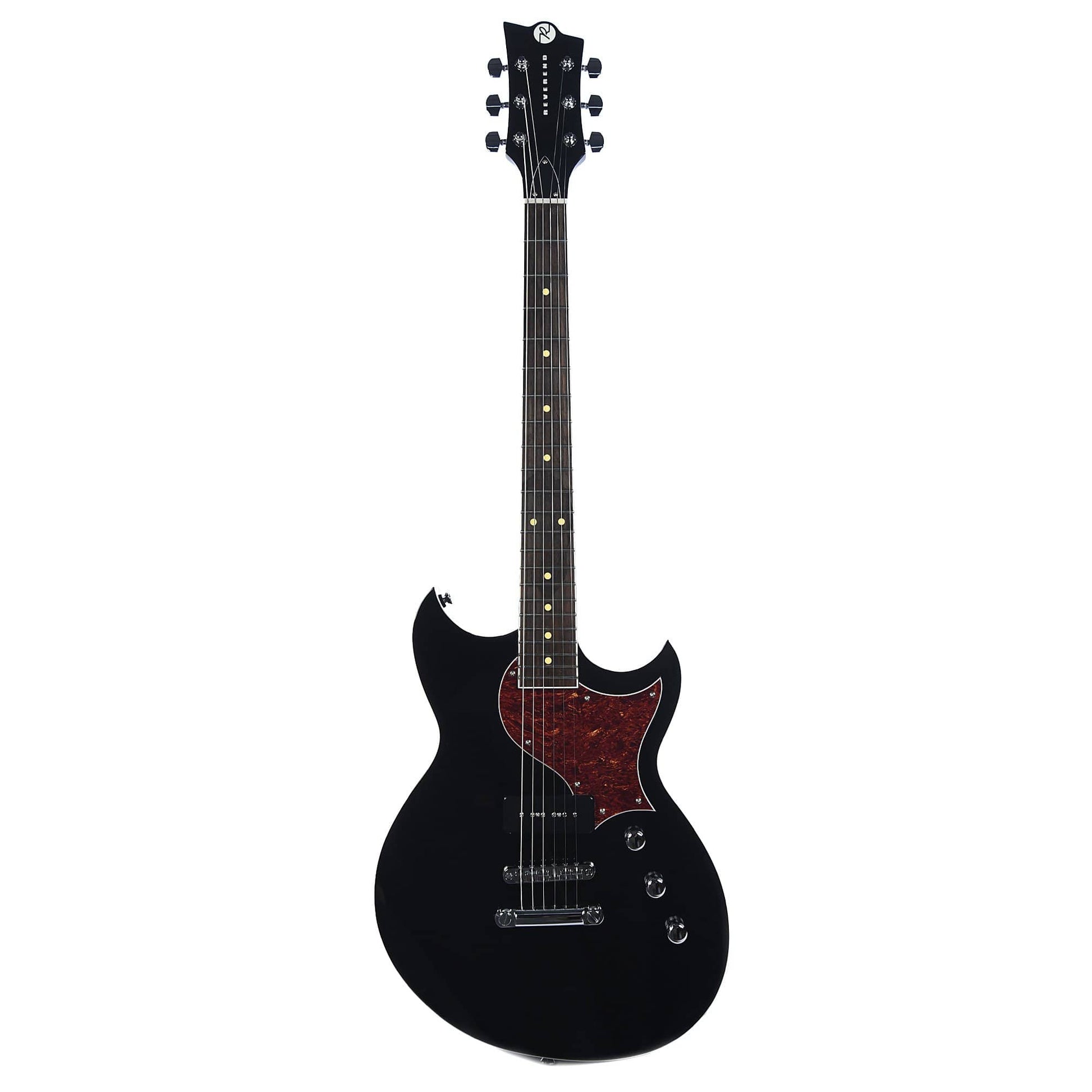 Reverend Sensei Jr Midnight Black Electric Guitars / Solid Body