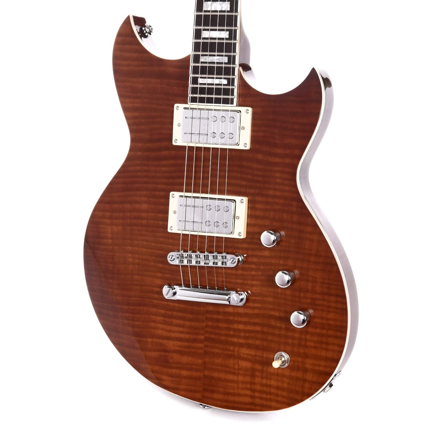 Reverend Sensei RA FM Violin Brown Flame Maple Electric Guitars / Solid Body