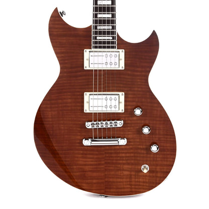 Reverend Sensei RA FM Violin Brown Flame Maple Electric Guitars / Solid Body