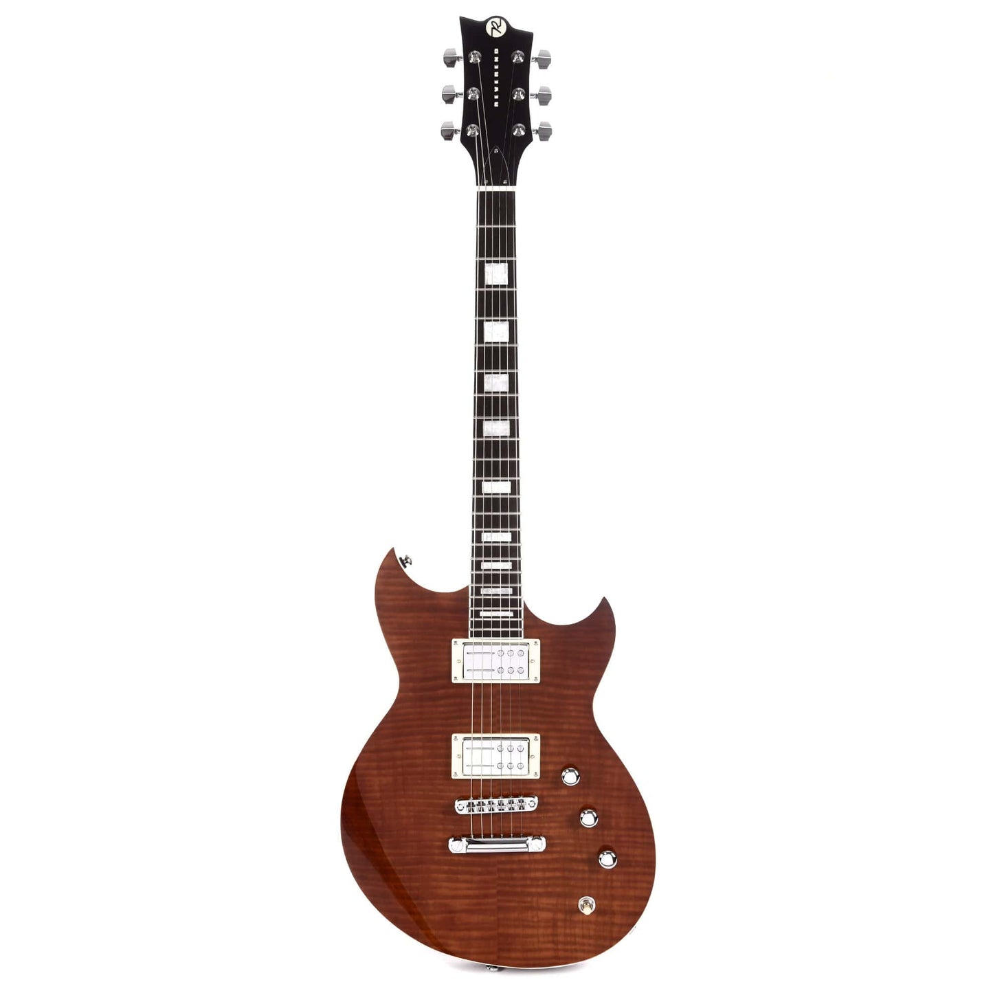 Reverend Sensei RA FM Violin Brown Flame Maple Electric Guitars / Solid Body