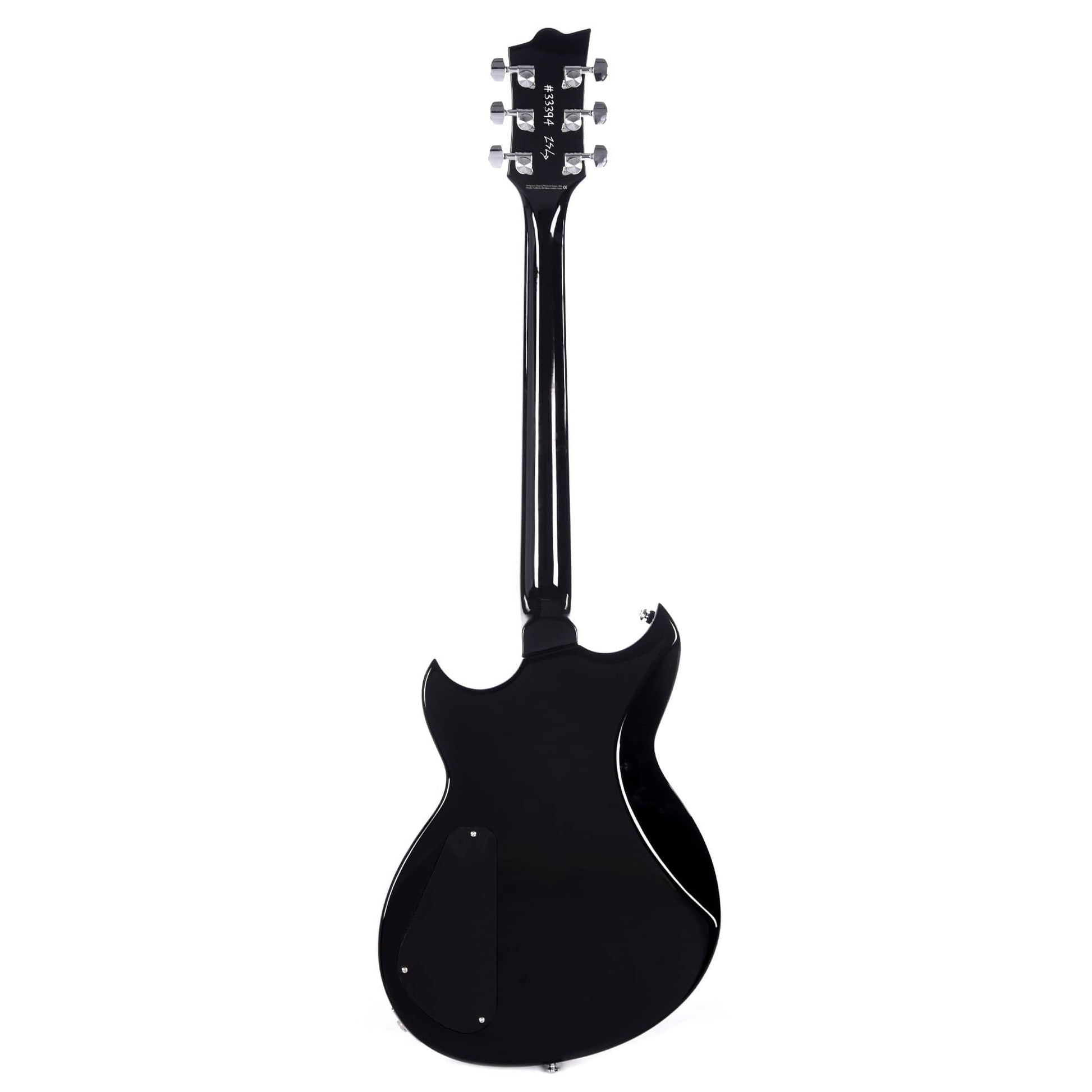 Reverend Sensei RA Midnight Black Electric Guitars / Solid Body