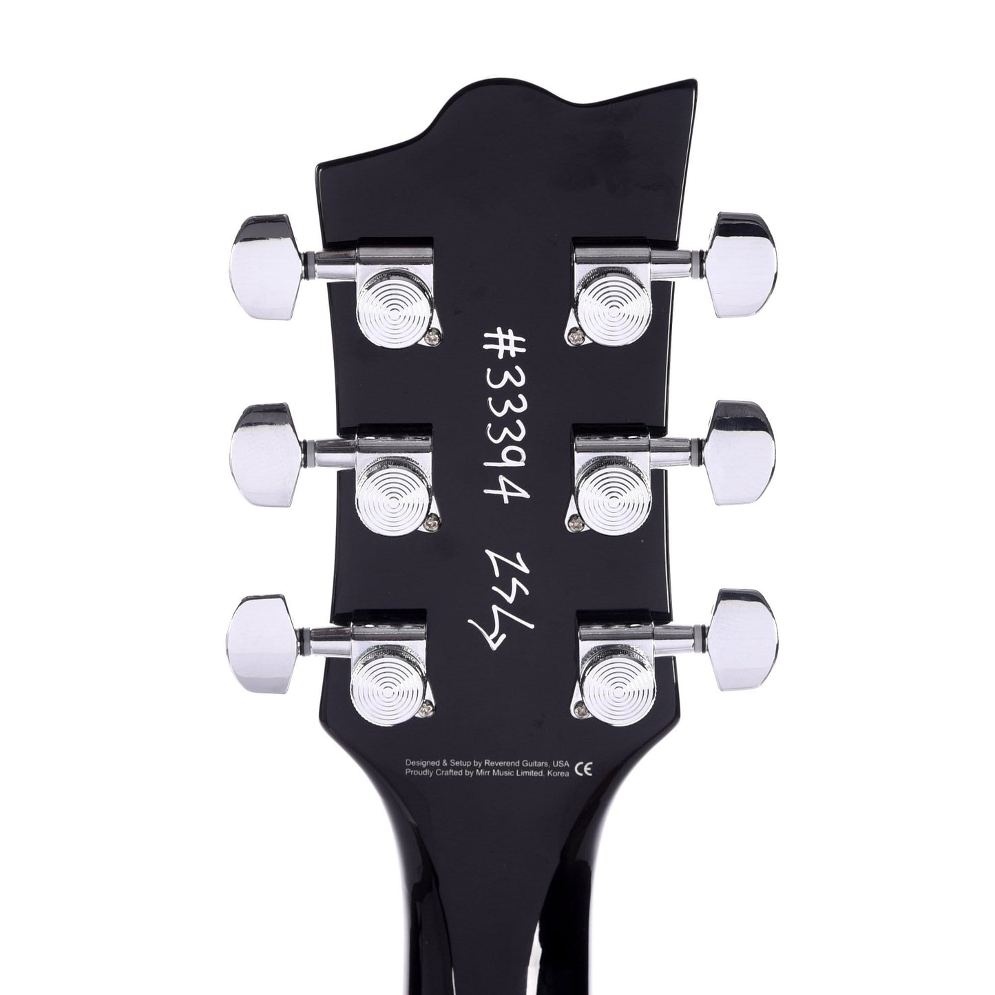 Reverend Sensei RA Midnight Black Electric Guitars / Solid Body