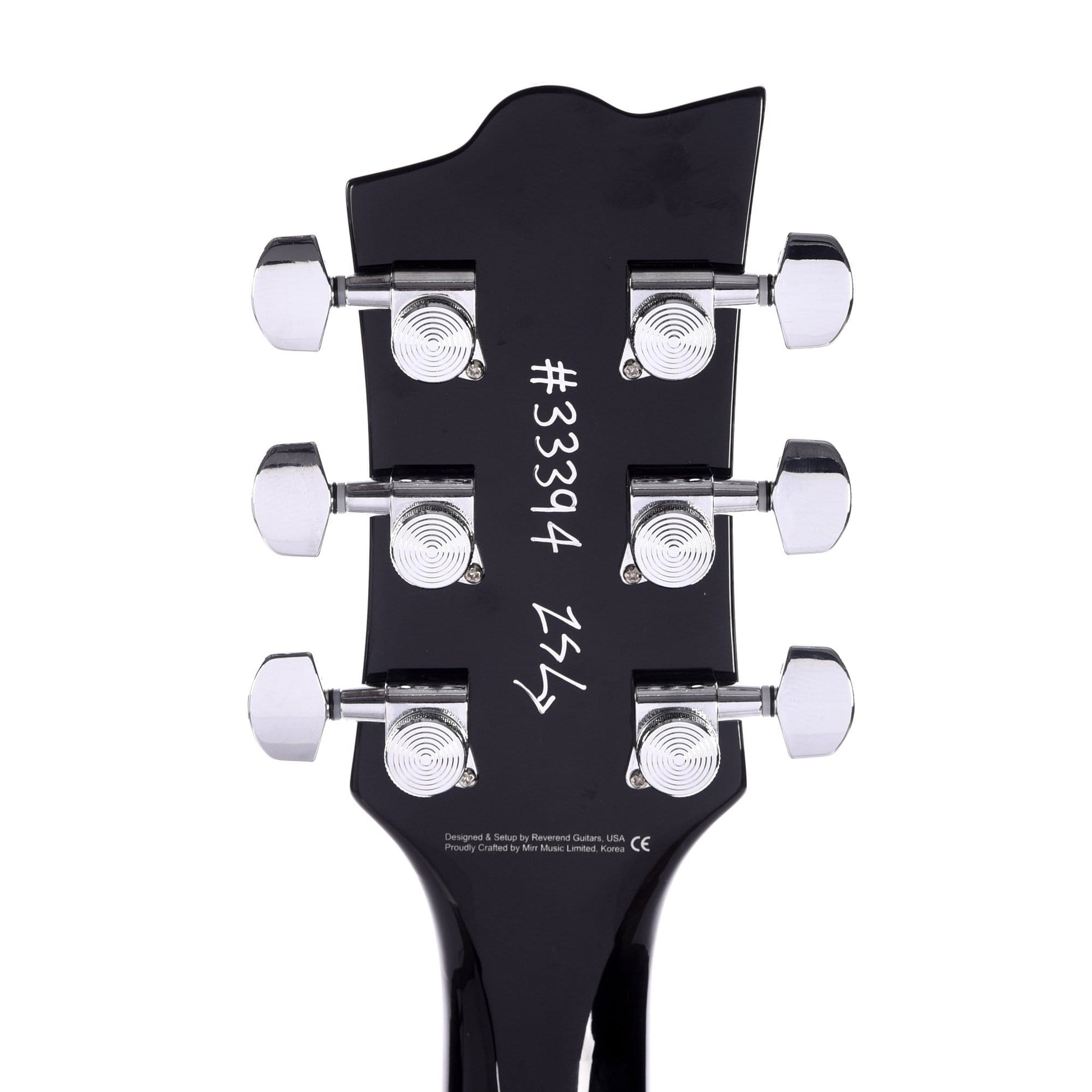 Reverend Sensei RA Midnight Black Electric Guitars / Solid Body