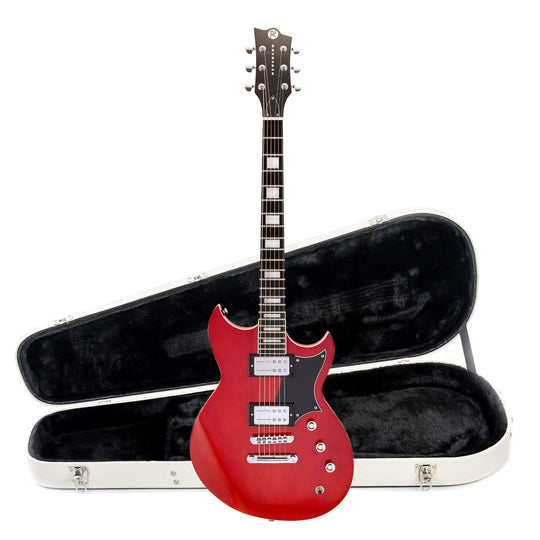 Reverend Sensei RA Trans Cherry Hardshell Case Bundle Electric Guitars / Solid Body