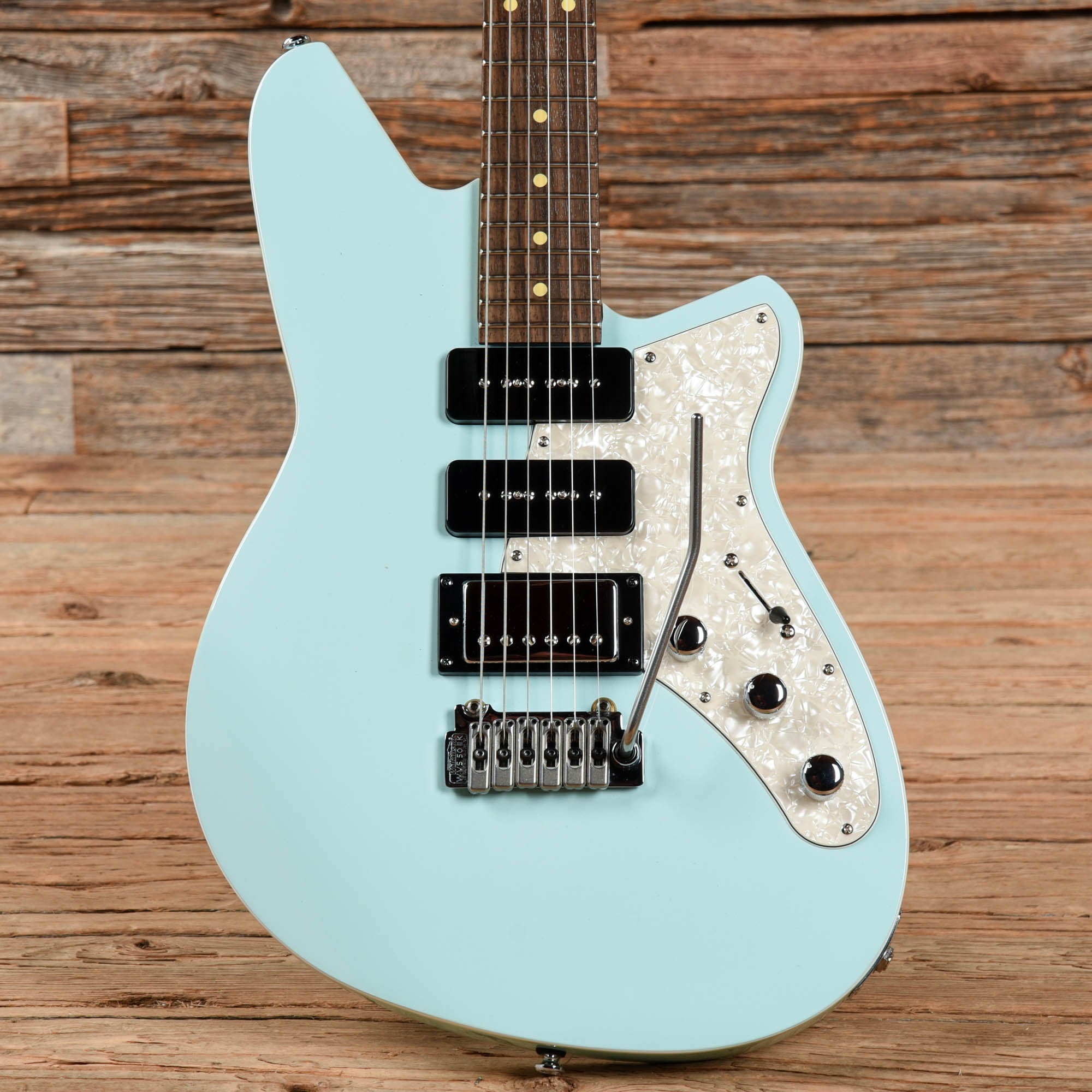 Reverend Six Gun HPP Chronic Blue Electric Guitars / Solid Body