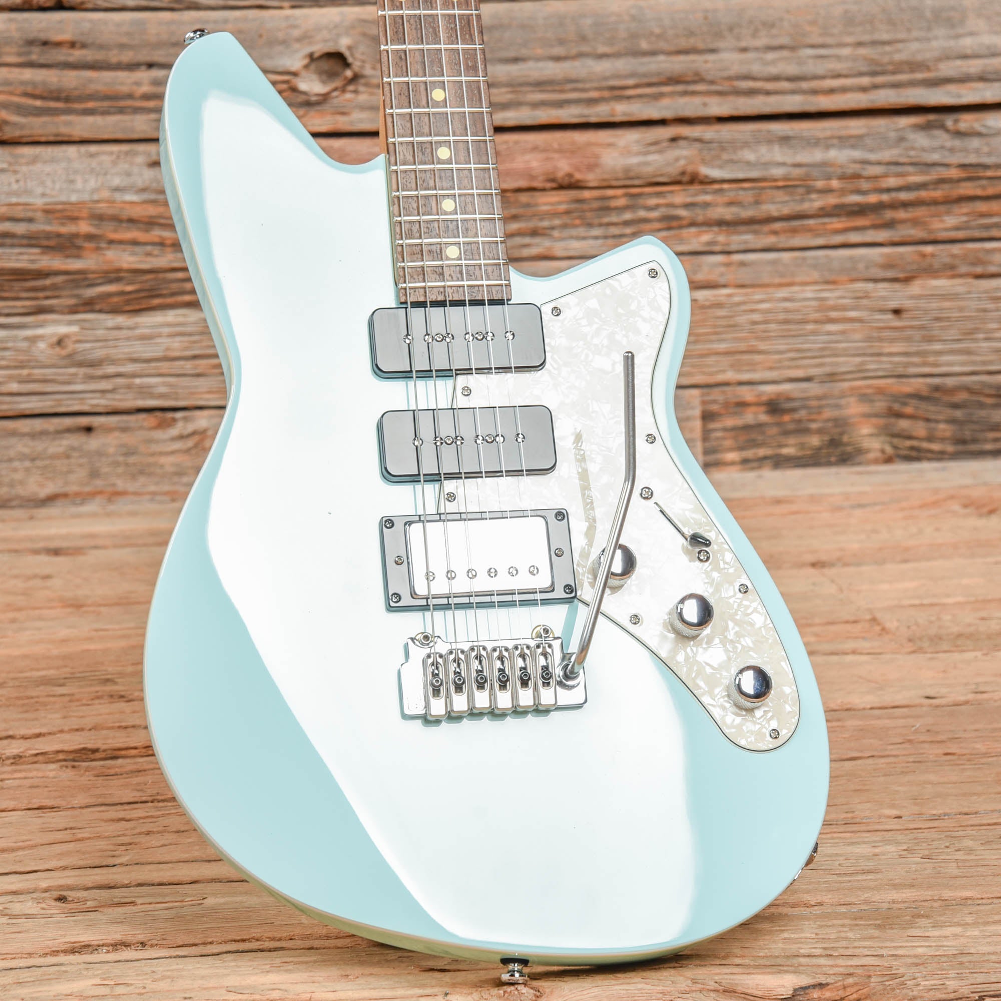 Reverend Six Gun HPP Chronic Blue Electric Guitars / Solid Body