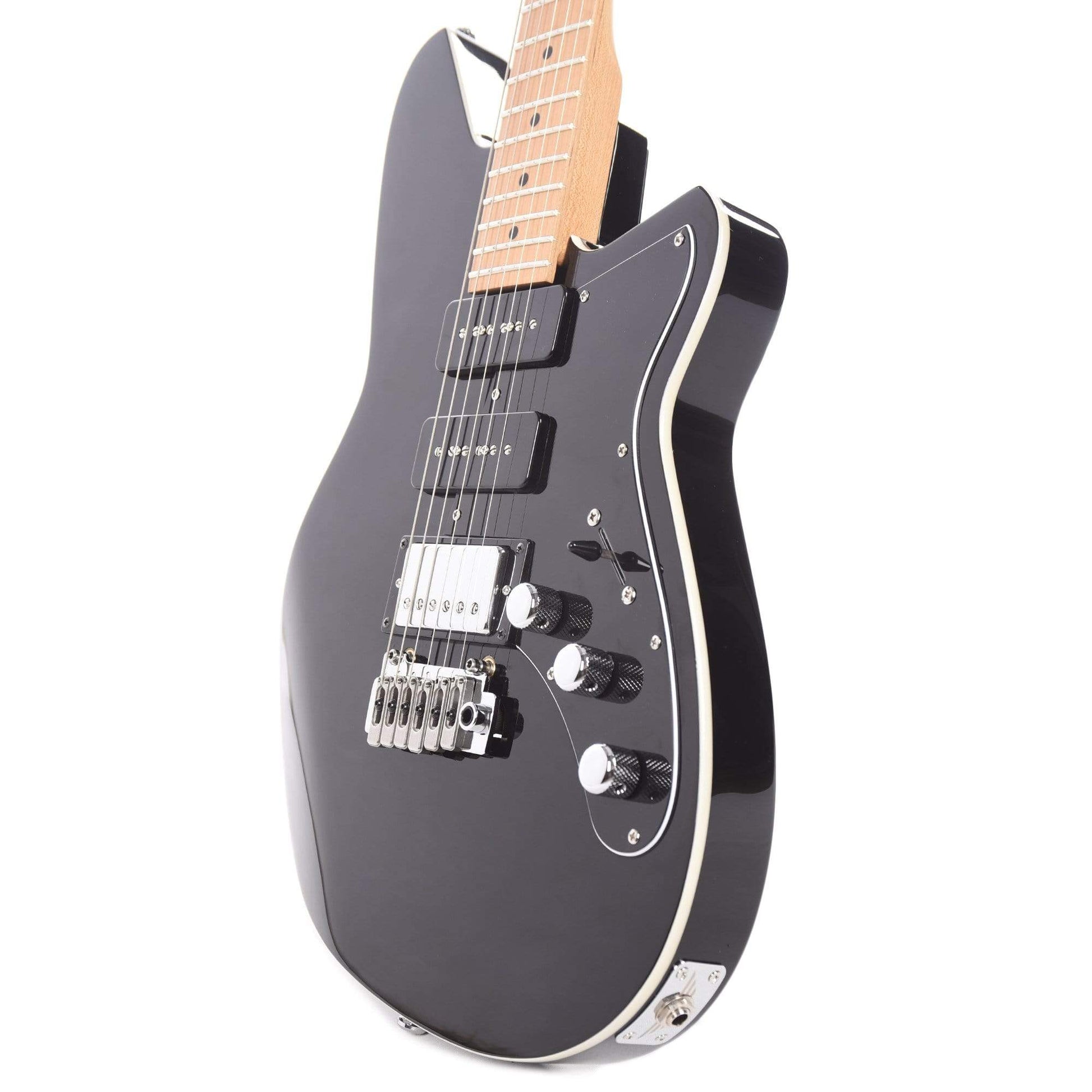 Reverend Six Gun HPP Midnight Black Electric Guitars / Solid Body