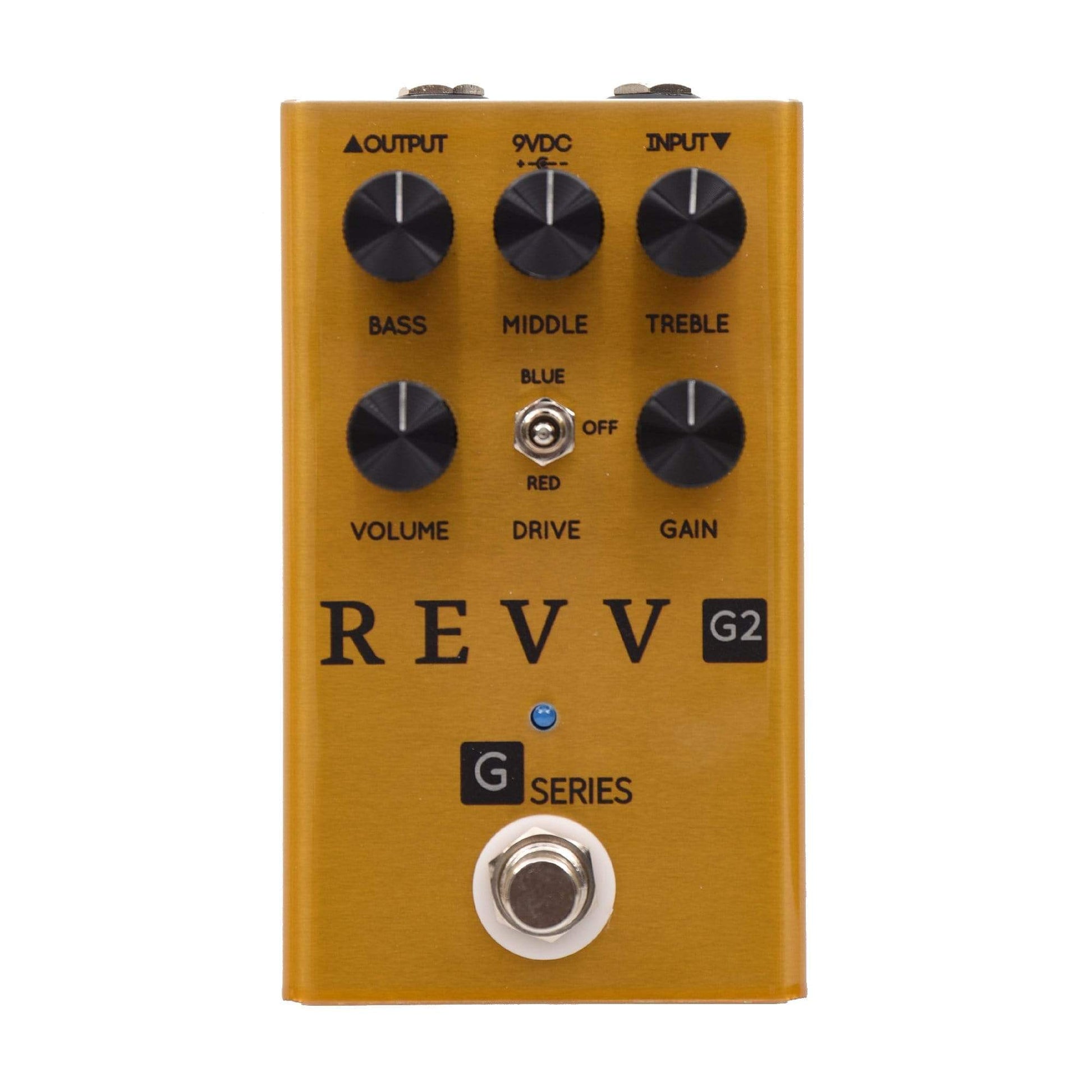 Revv G2 Preamp/Overdrive/Distortion Pedal Gold Effects and Pedals / Overdrive and Boost
