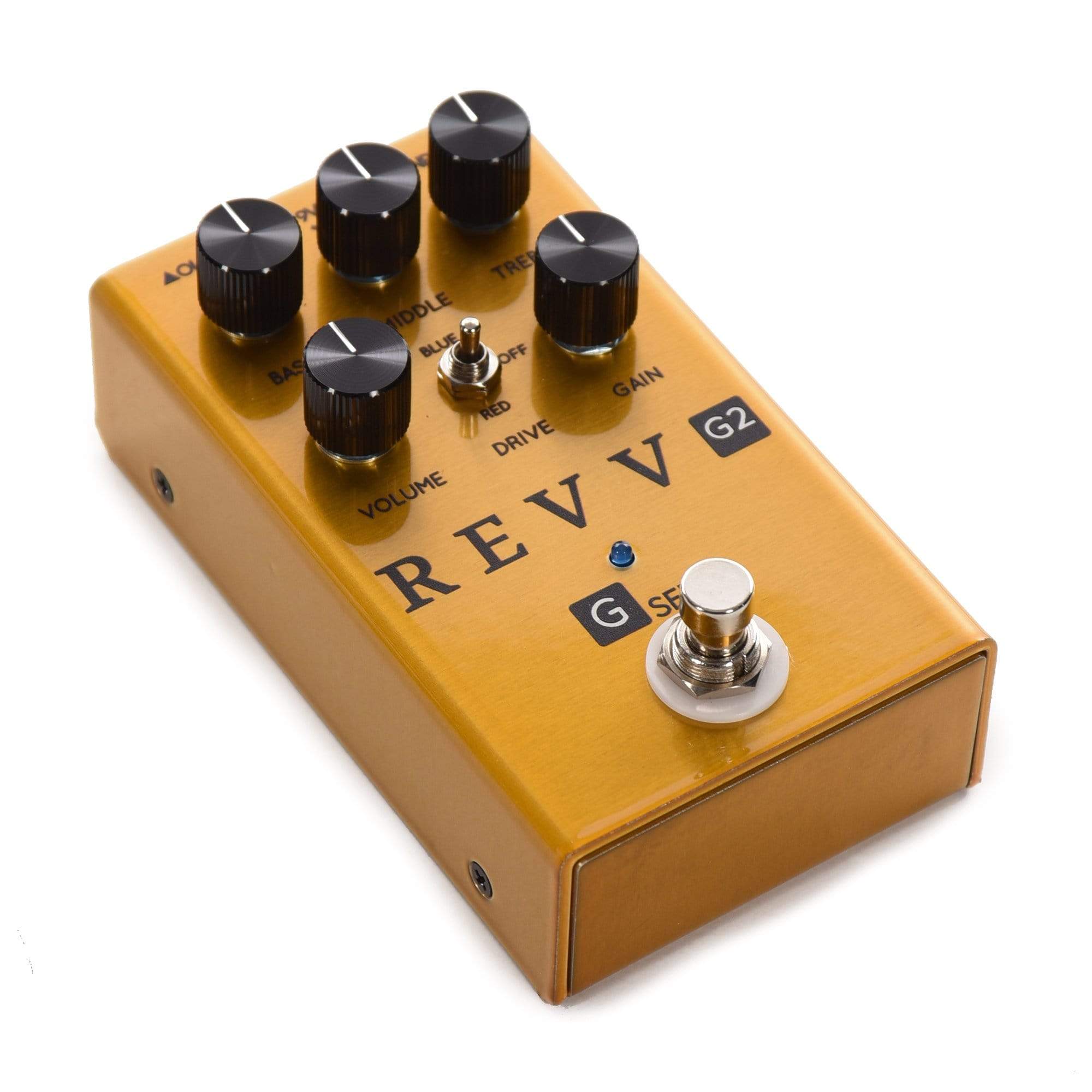 Revv G2 Preamp/Overdrive/Distortion Pedal Gold Effects and Pedals / Overdrive and Boost