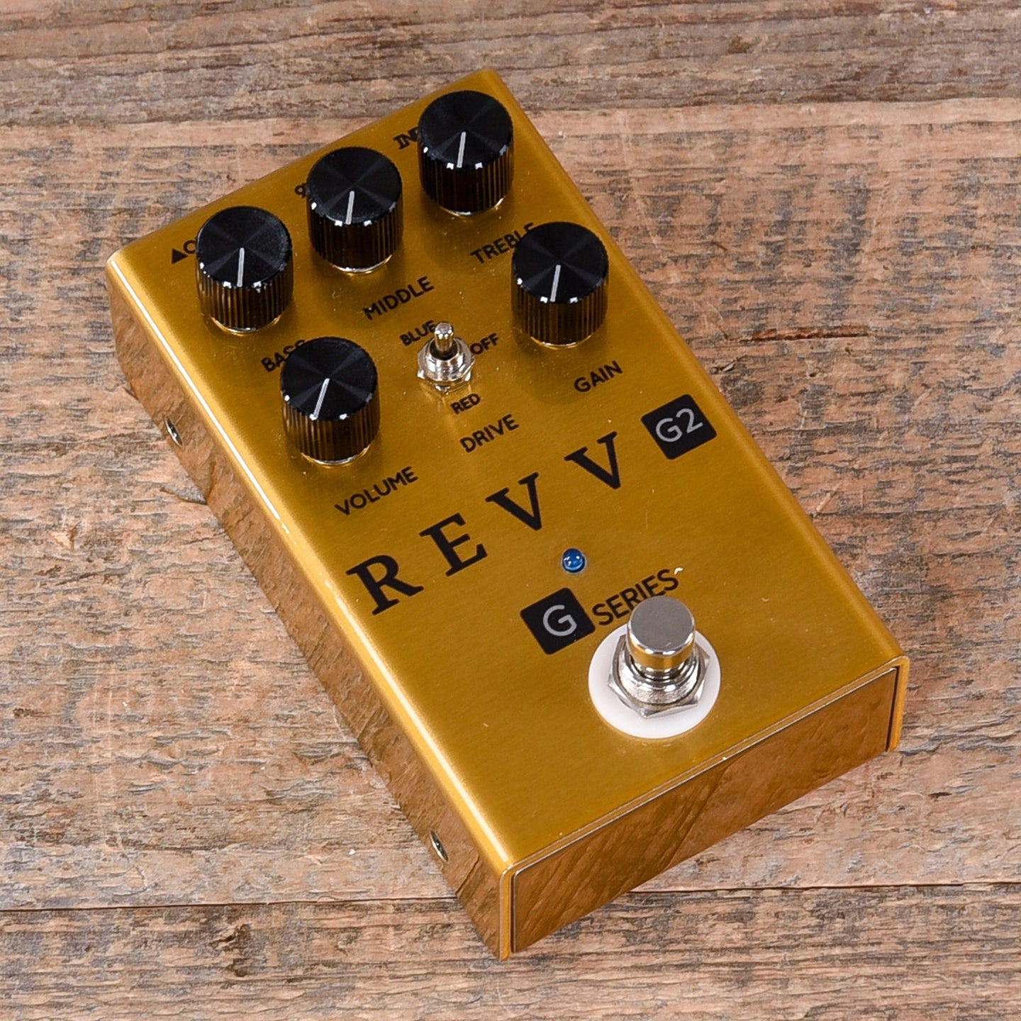 Revv G2 Preamp/Overdrive/Distortion Pedal Gold Chicago Music Exchange