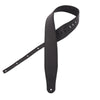 Richter Raw III Pad Nappa Guitar Strap Genuine Leather Padded Black Accessories / Straps