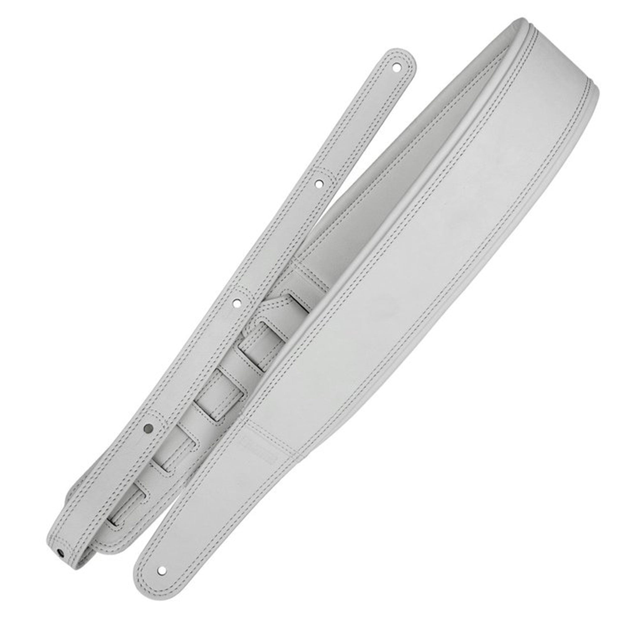 Richter Springbreak I Leatherette Guitar Strap Vegan Padded White Accessories / Straps