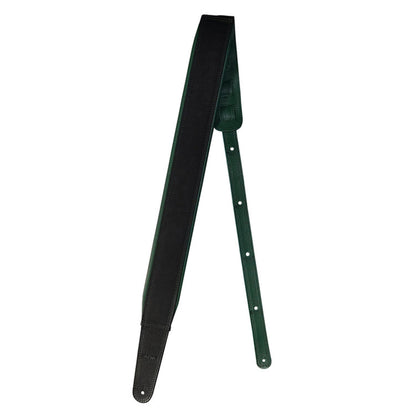 Richter Springbreak I Nappa Guitar Strap Genuine Leather Padded Black / Olive Accessories / Straps