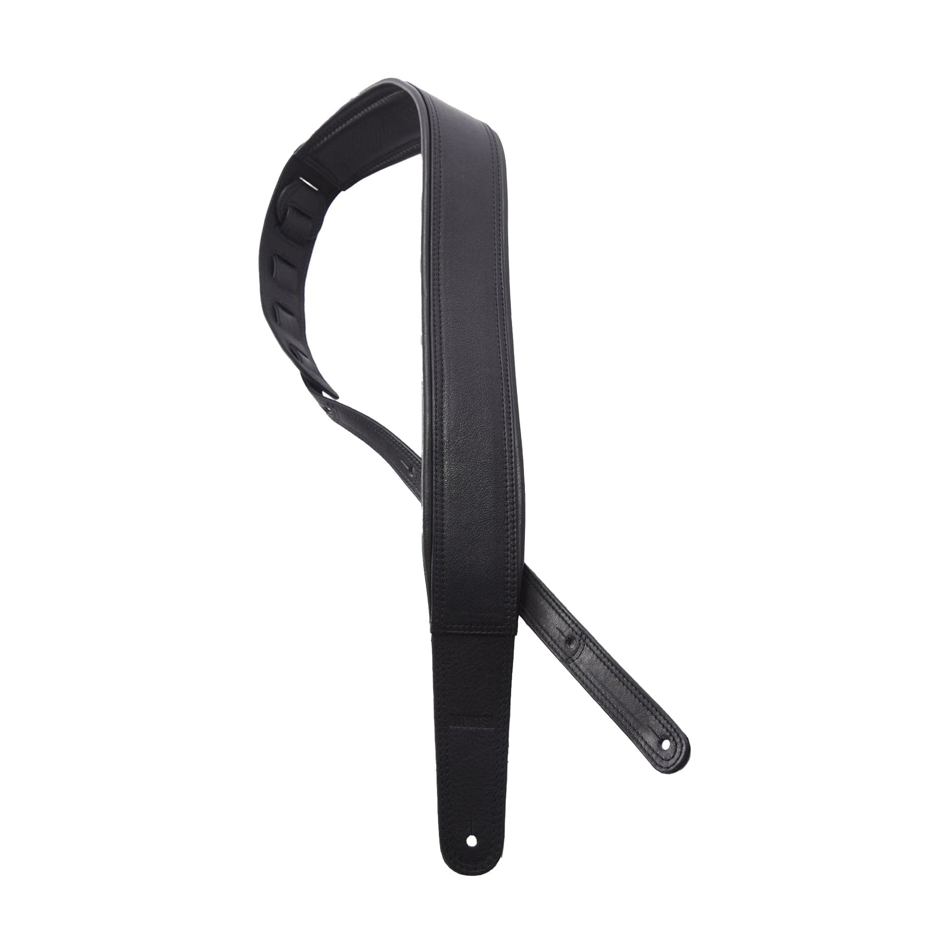 Richter Springbreak I Nappa Guitar Strap Genuine Leather Padded Black Accessories / Straps