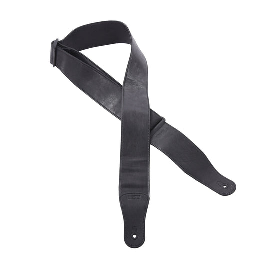 Richter Stronghold II Leatherette Guitar Strap Vegan Black Accessories / Straps