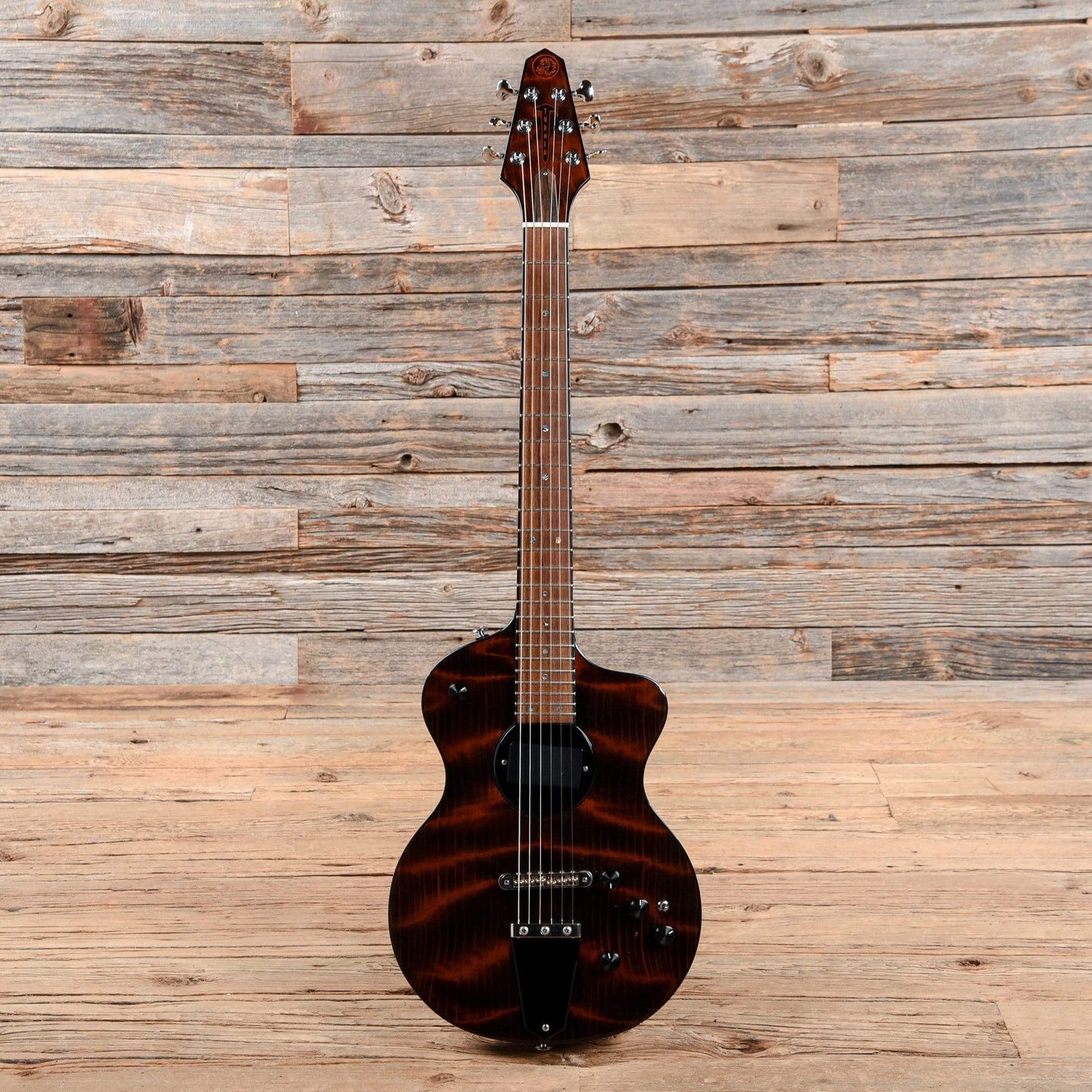 Rick Turner Model 1 Custom Flamed Sequoia Redwood Amber 2018 Electric Guitars / Solid Body