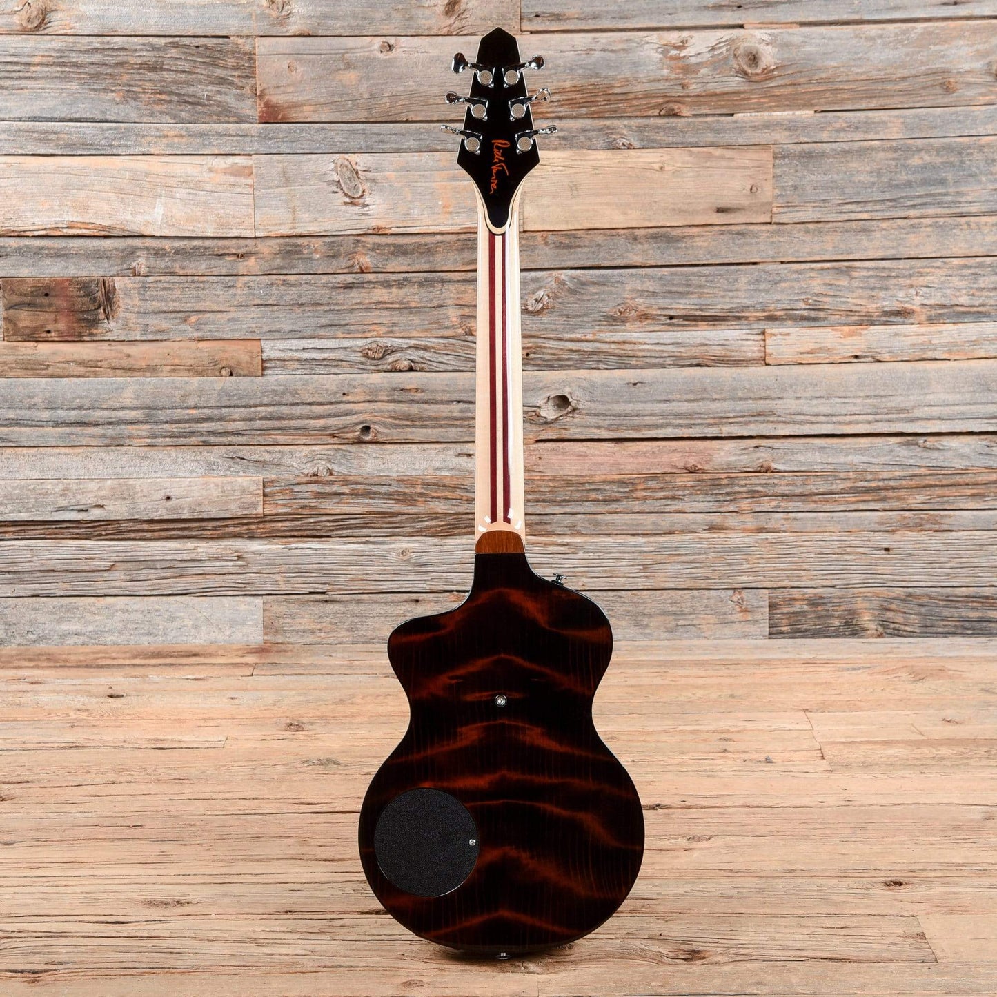 Rick Turner Model 1 Custom Flamed Sequoia Redwood Amber 2018 Electric Guitars / Solid Body