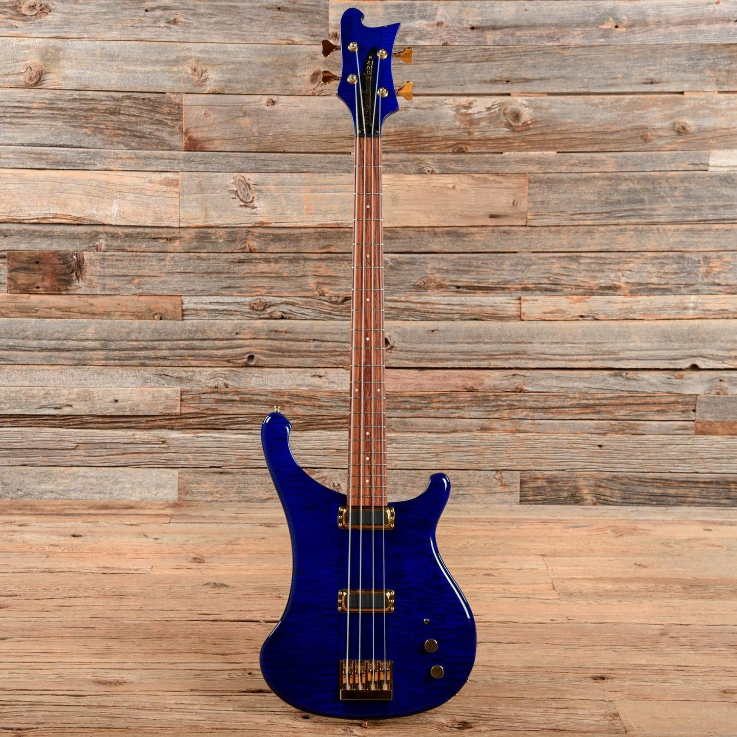Rickenbacker 4004Cii Cheyenne II Translucent Blue Bass Guitars / Short Scale