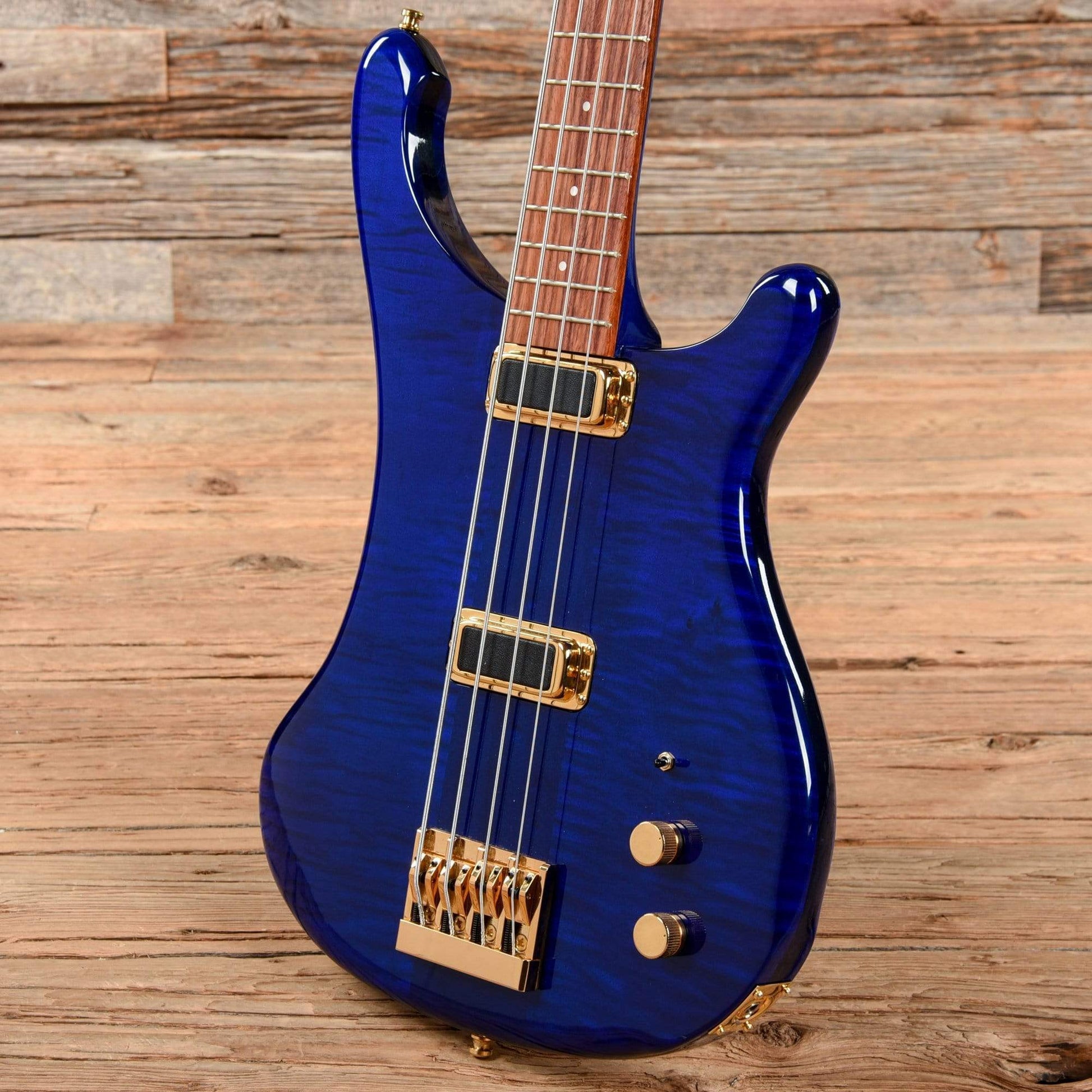 Rickenbacker 4004Cii Cheyenne II Translucent Blue Bass Guitars / Short Scale