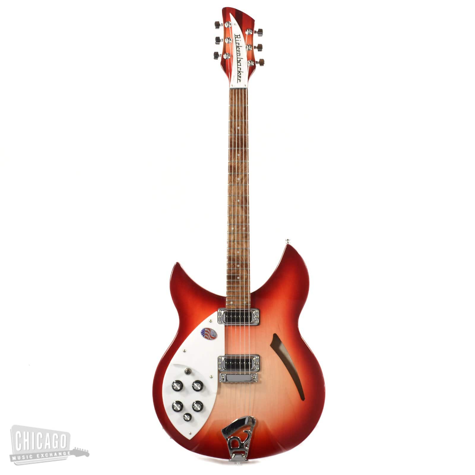 Rickenbacker 330 Fireglo Lefty Electric Guitars / Semi-Hollow