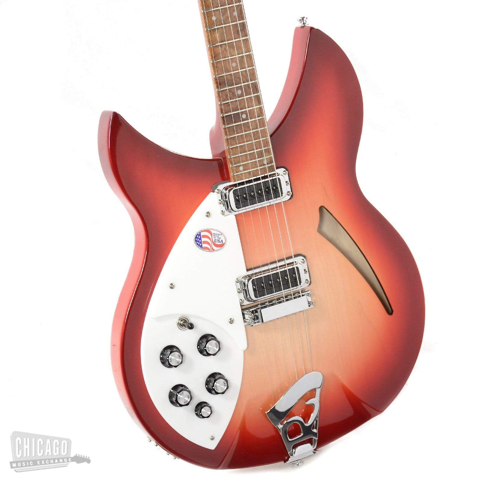 Rickenbacker 330 Fireglo Lefty Electric Guitars / Semi-Hollow