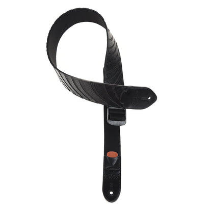 RightOn! Funky Series Hot Wheels Black Vegan Guitar Strap Accessories / Straps