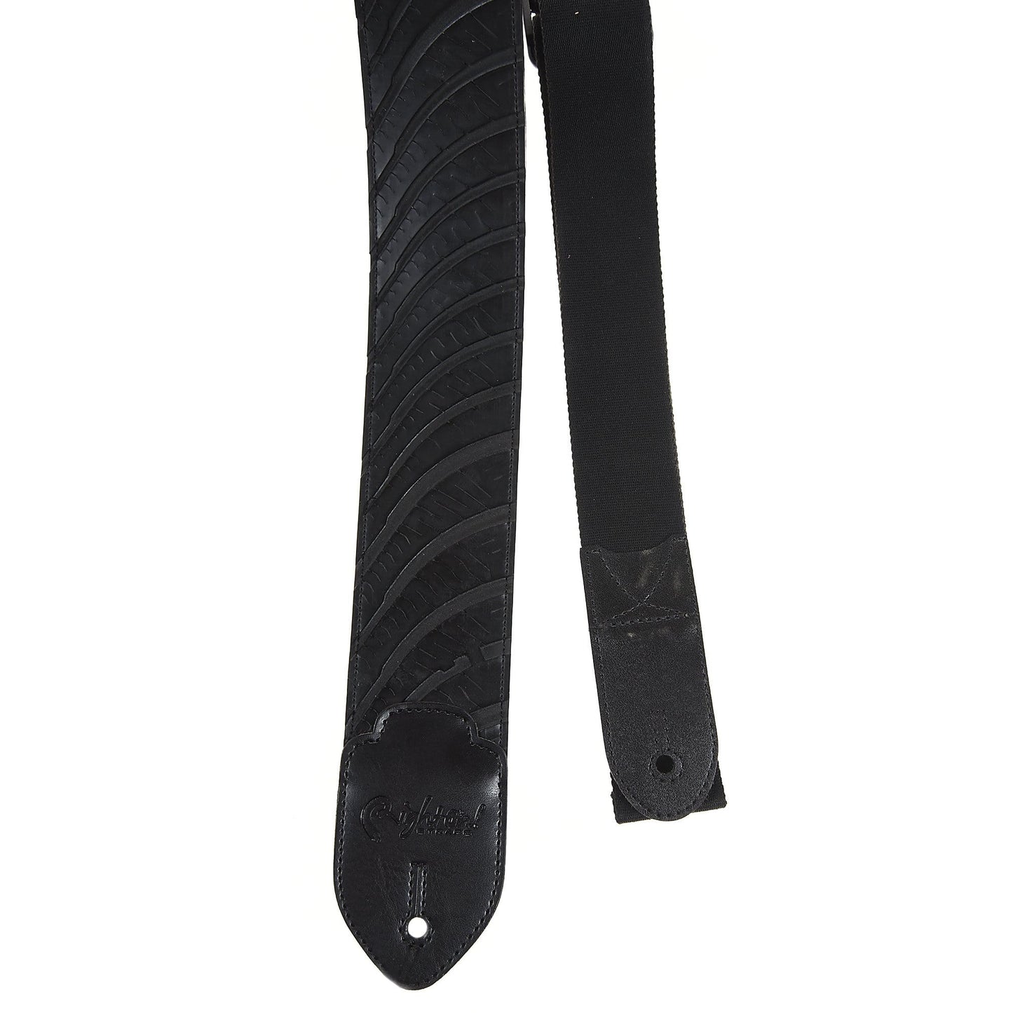 RightOn! Funky Series Hot Wheels Black Vegan Guitar Strap Accessories / Straps