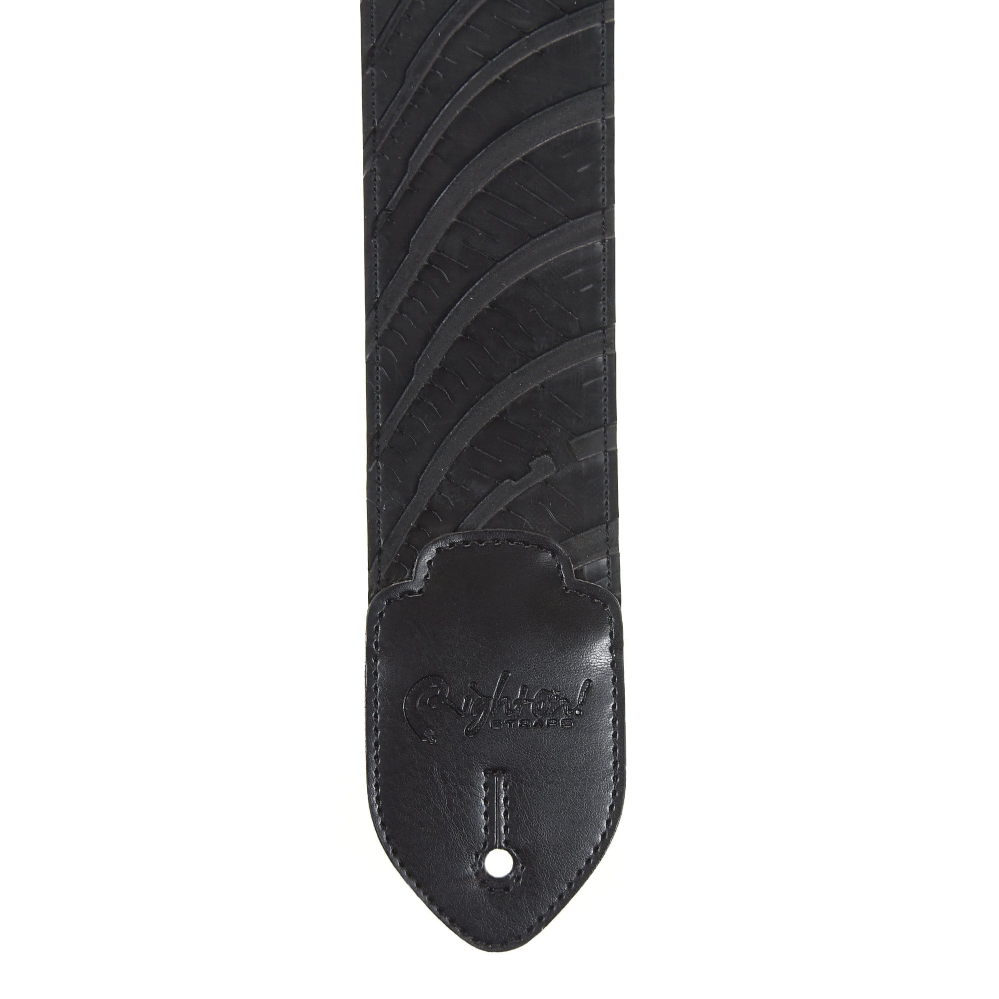 RightOn! Funky Series Hot Wheels Black Vegan Guitar Strap Accessories / Straps