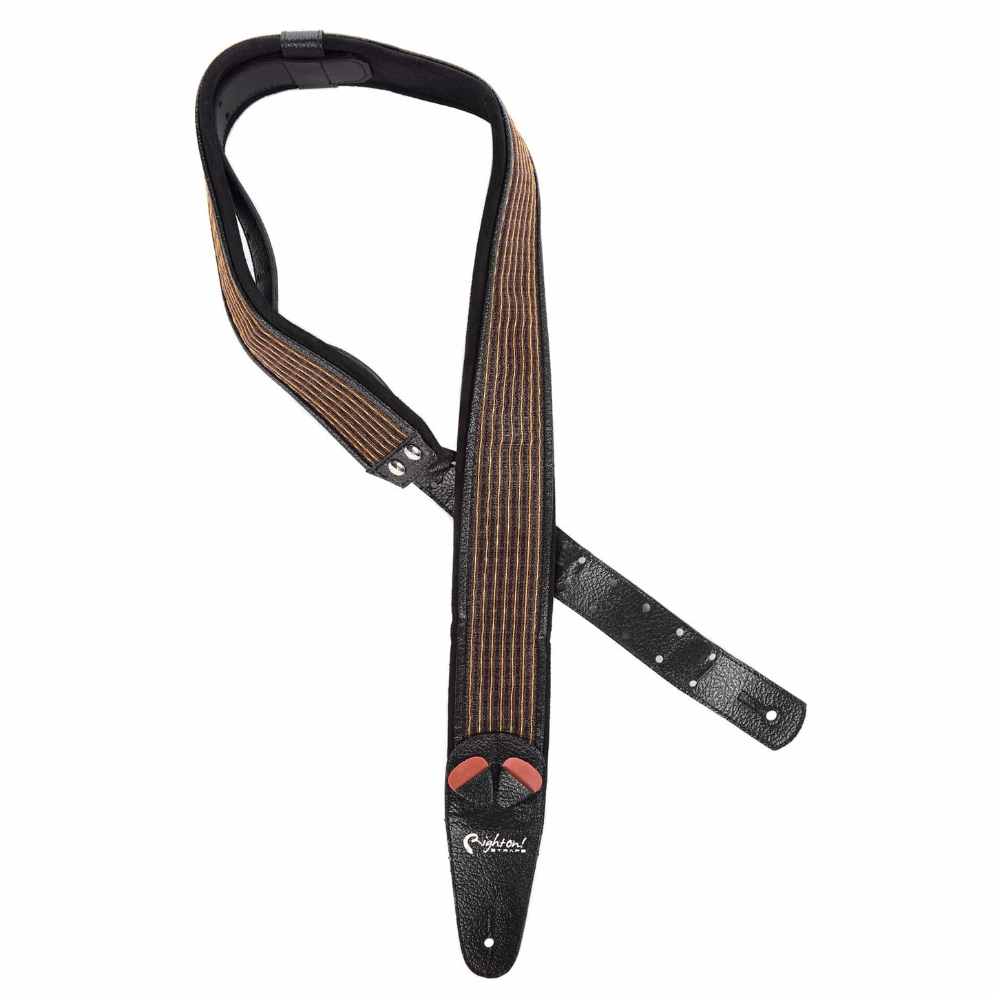 RightOn! Mojo Amp Collection Oxblood w/Black Tolex Vegan Guitar Strap Accessories / Straps