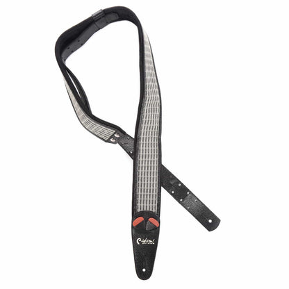 RightOn! Mojo Amp Collection Reverb Silver w/Black Tolex Vegan Guitar Strap Accessories / Straps